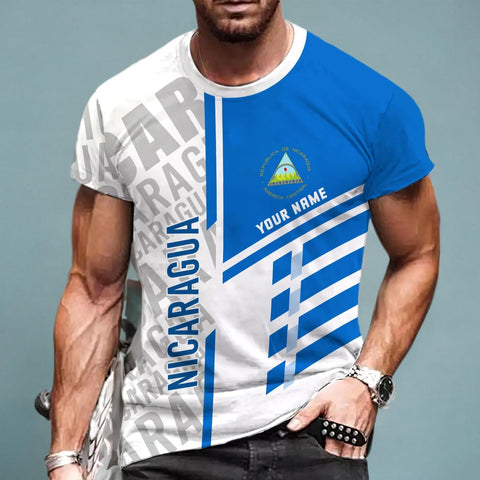 Personalized Nicaragua Shirt Custom Nicaragua Flag Lion Shirt for Men & Women Nicaraguan Camisas T-Shirt, Nicaragua Tshirt
