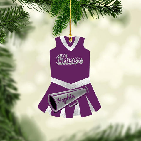 AOVL Personalized Cheerleader Ornaments Cheerleader Cheerleading Lovers Ornaments Cheerleading Ornament Gift for Cheerleader Christmas 2023 Cheer Cheerleader Ornaments Xmas (Cheer 9)