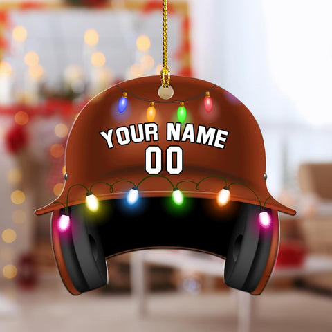 Parvii Personalized Baseball Ornament Christmas Tree Decoration, Custom Baseball Christmas 2023, Baseball Lover Gifts, Baseball Tree Hanging Ornament, Baseball Team Gift (Baseball 3)