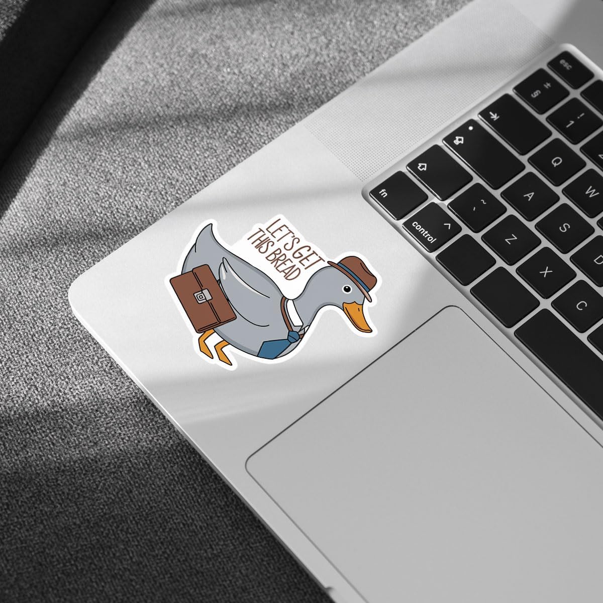 (3pcs) Let's Get Started This Bread Sticker, Cute Duck Sticker Gifts Duck Lovers, Meme Duck Sticker Die-Cut Waterproof Vinyl Sticker Laptop Water Bottle Window Phone Helmet