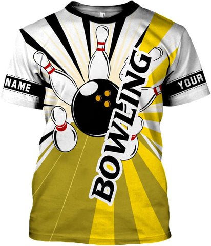 Custom Bowling Shirts, Personalized Name Bowling Shirts Unisex, Bowling Jerseys for Men & Women, Team Bowling Shirt Gift