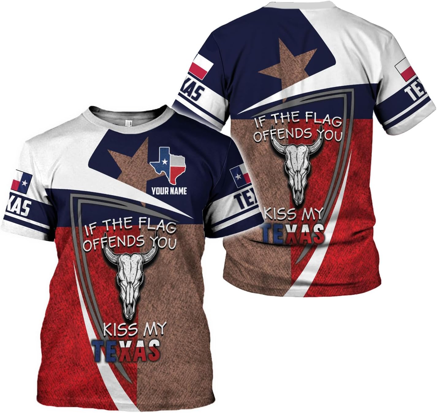 Mostprints Personalized Texas Flag Shirt and Map Dont Mess with Texas Customize Name Texas Shirts for Men Women Adult Size