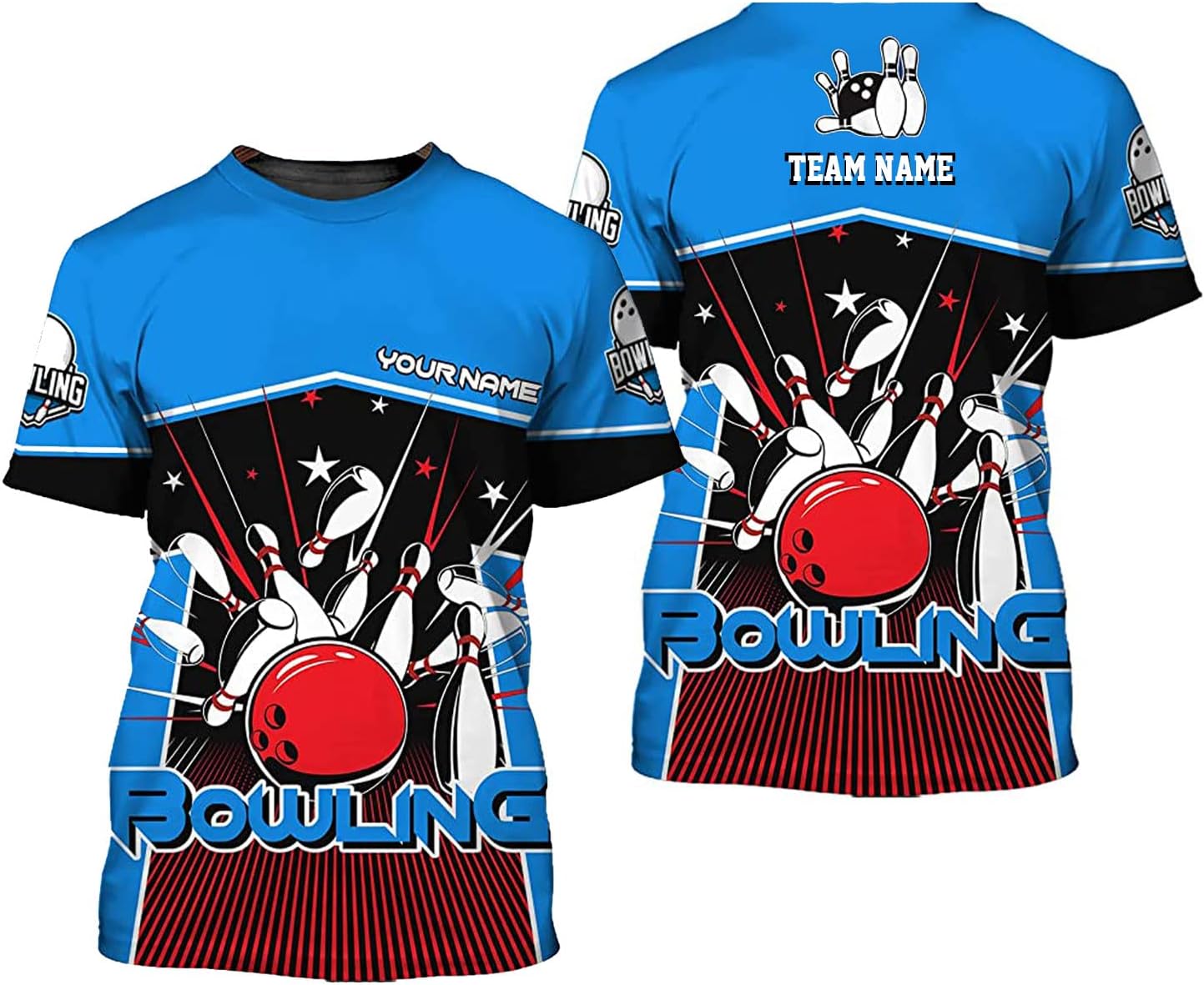 Custom Bowling Shirts, Personalized Name Bowling Shirts Unisex, Bowling Jerseys for Men & Women, Team Bowling Shirt Gift