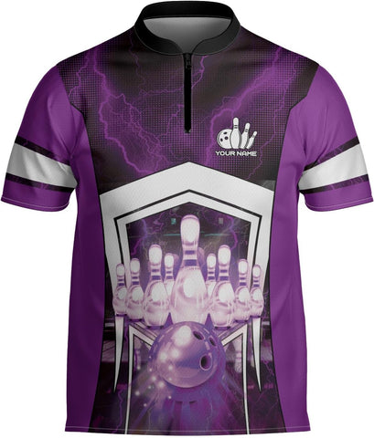 mostprints Personalized Bowling Jersey Gift 3D Custom Bowling Shirts for Team Name Bowl Bowler Shirt Unisex Cool Men Women