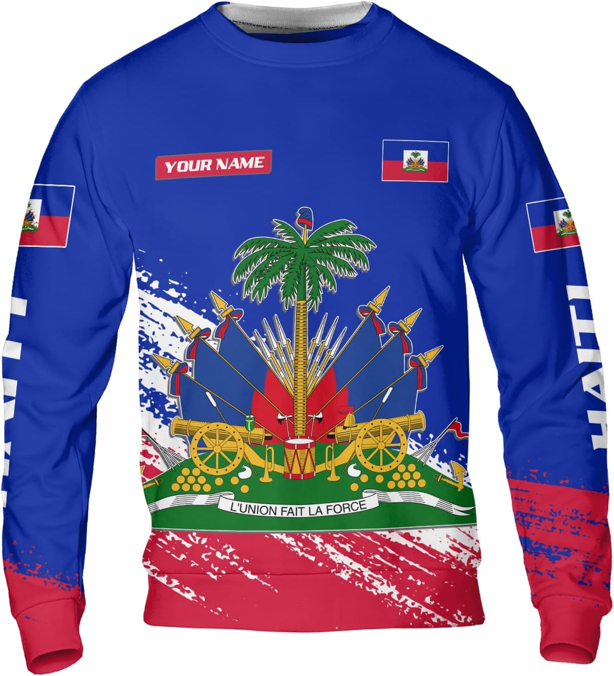 AOVL Personalized Haiti Shirt Haitians Flag Pride Shirt Haiti Shirts for Men & Women Haitian Pride Tshirt Haitian Flag Shirt