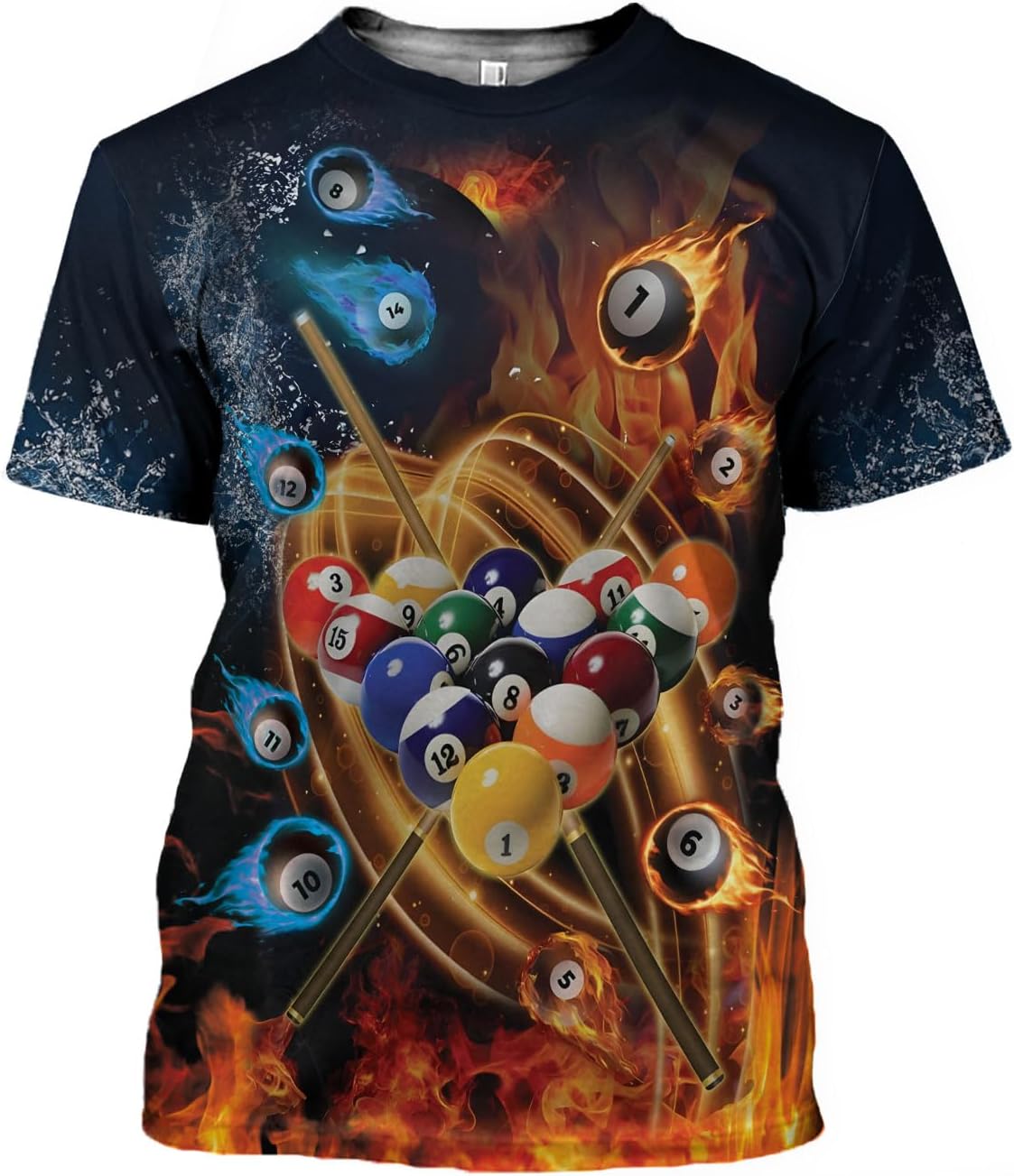 Pretyprints Personalized 3D Billiard Shirt Custom Name Men Women Team Apparel Pool 8 Ball Flag Tshirt Billiards Shirts Gift
