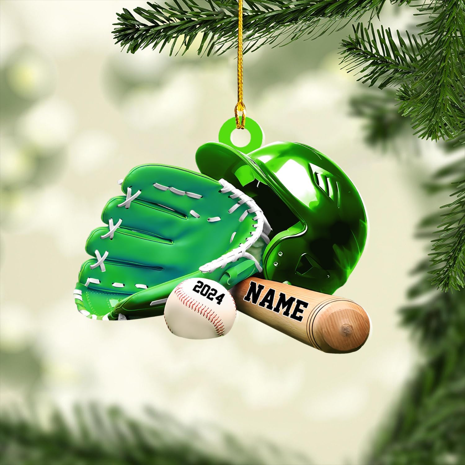 Personalized Softball Ornament Custom Name & Number Ornaments 2024 for Girl Coach Softball, Softball Gloves Ornament Custom, Softbal Ornament, Softball Ornament Softball Lover (Style 18)