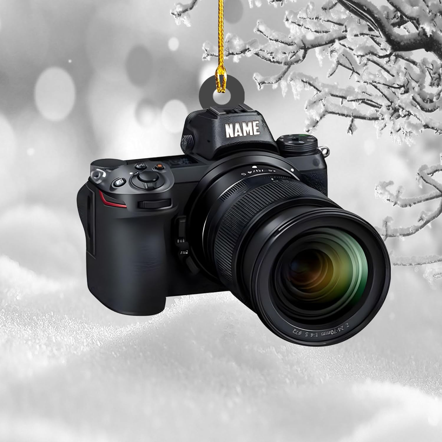 Podagree Personalized Camera Ornament Camera Xmas Ornament Gift 2023 Photography Christmas Ornaments ift for New Photographer Ornament Camera Gifts Camera Lover Gifts (CM2)