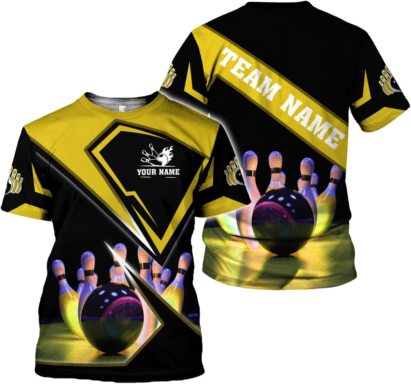 Rivelus Custom 3D Bowling Shirts Personalized for Men and Women - Unique Team Shirt & Gifts for Bowling Lovers
