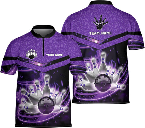 Ligthuy Personalized Bowling Jersey 3D, Bowling Shirts for Team, Bowling Shirt Unisex for Men Women, Bowling Shirts for Men