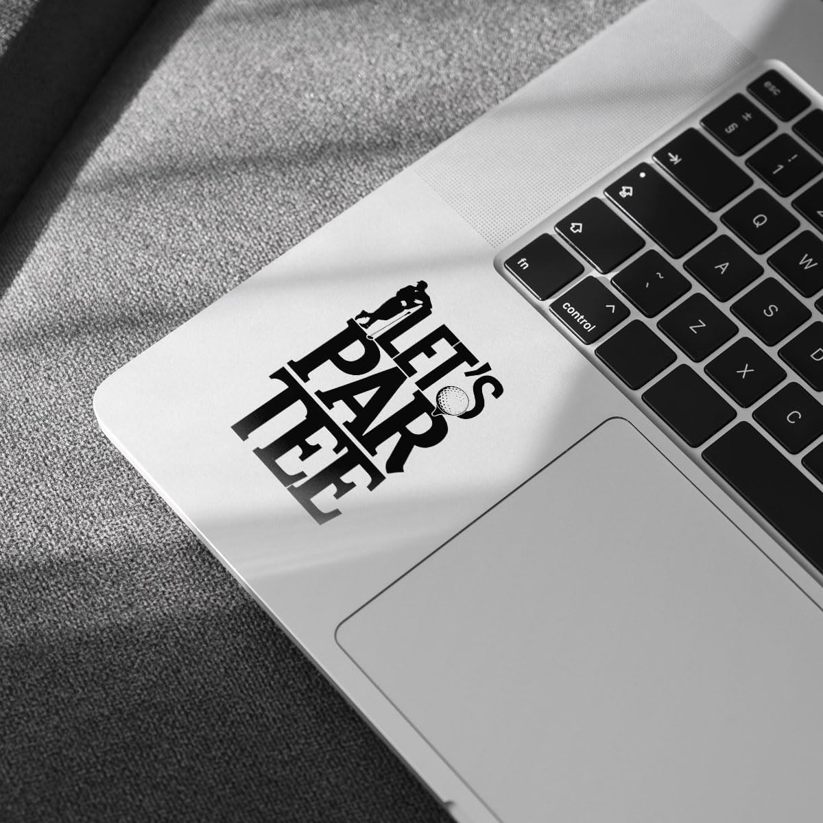 (3Pcs) Golf Let's Par Tee Sticker, Golf Vinyl Decal, Golf Ball Window Decal, Funny Golf Quote Golf Players Golf Ball White Stickers - Stickers for Laptop Water Bottle Phone Car Window Helmet 3"