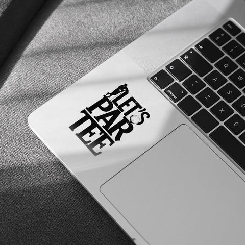 (3Pcs) Golf Let's Par Tee Sticker, Golf Vinyl Decal, Golf Ball Window Decal, Funny Golf Quote Golf Players Golf Ball White Stickers - Stickers for Laptop Water Bottle Phone Car Window Helmet 3"