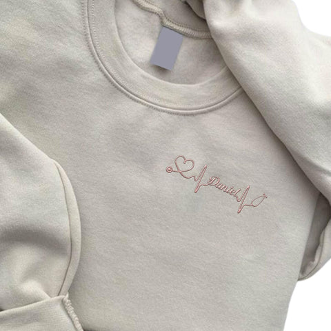 AOVL Personalized Embroidered Nurse Sweatshirt Women Nurse Sweatshirt Embroidered Sweatshirt For Nurse Nurse Shirts Gift