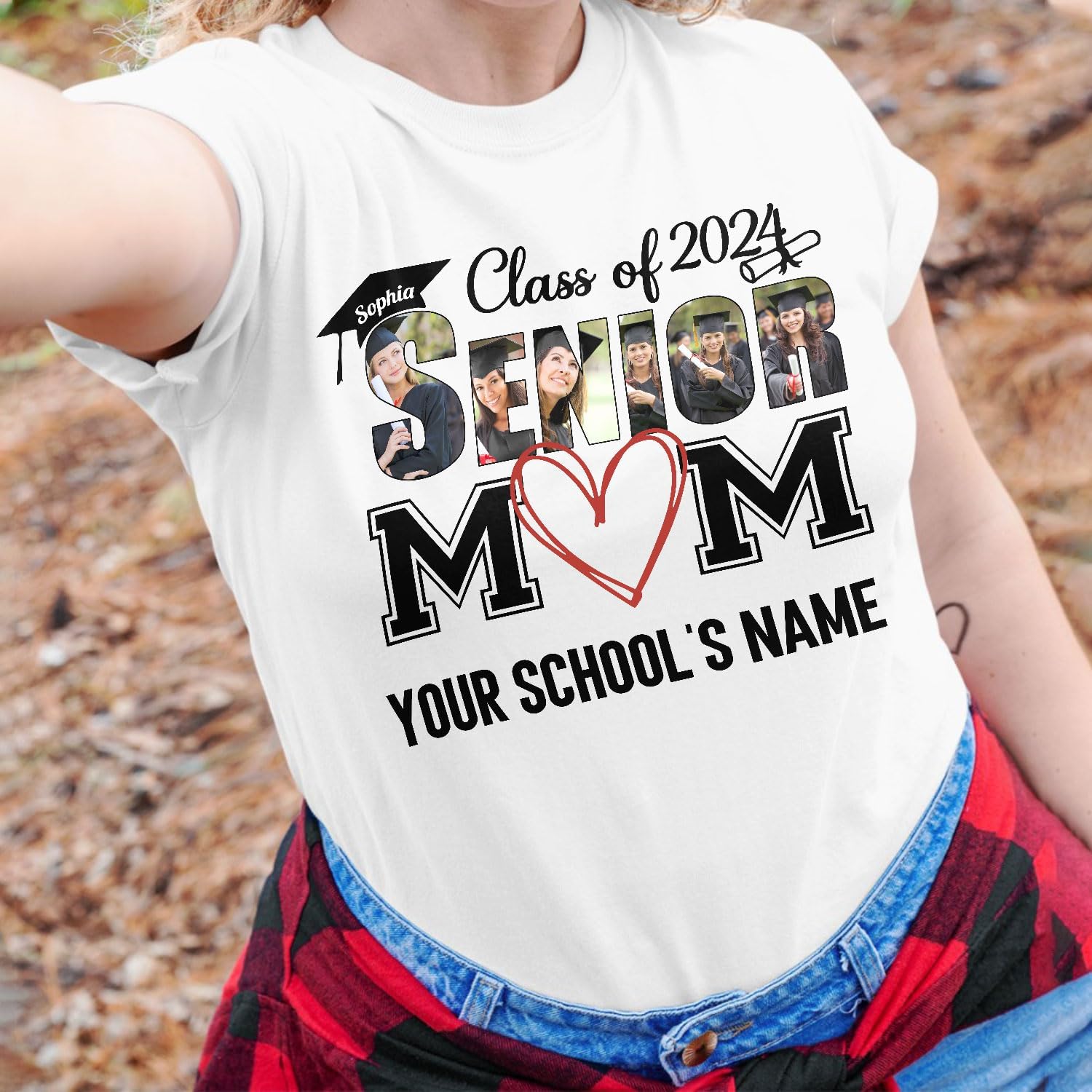 Personalized Graduation 2024 Shirt Proud Family of A Class of 2024 Graduate Class of 2024 Senior Class of 2024 Class of 2024