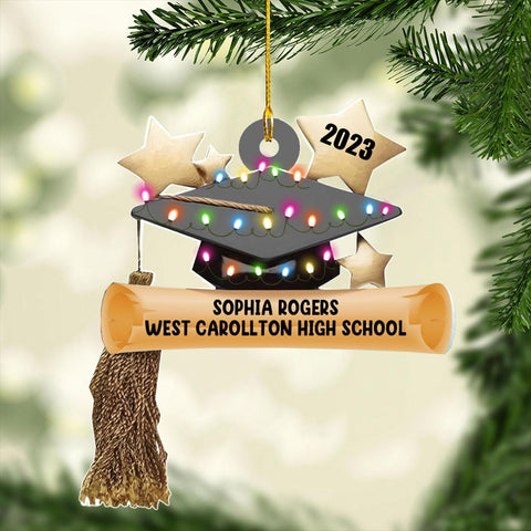 Personalized Graduation Ornaments Class of 2024 Graduation Gown Ornament Gifts Graduation Ornaments Class of 2025 College Graduation Ornaments Class of 2024 Graduate Ornament Tree Hanging Decor (G5)