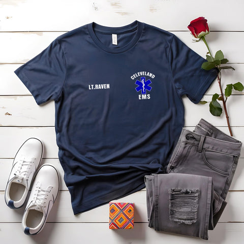 Customized EMS EMT Student Paramedic T Shirt Custom Dept Tshirt Gifts Medical Emergency Room Christmas Shirts Apparel