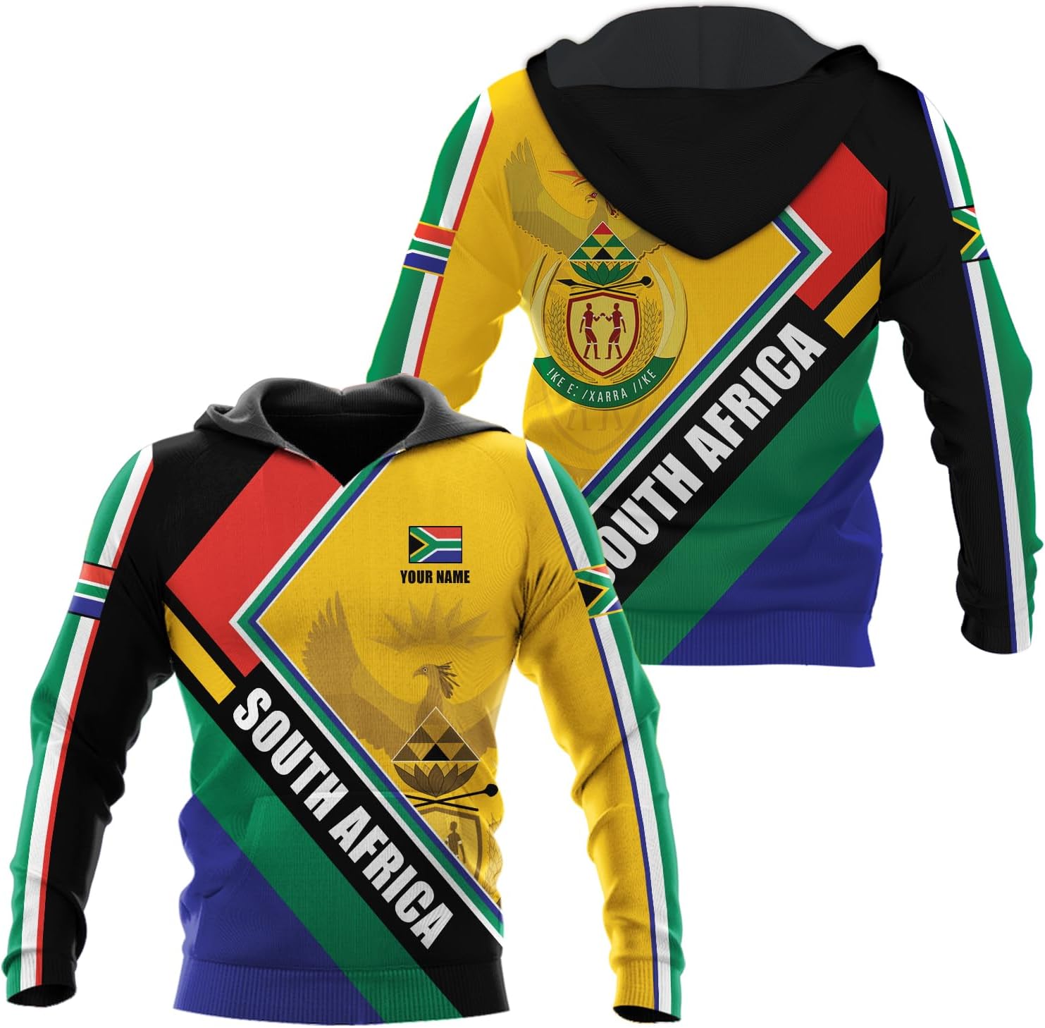 Suseaz Personalized South Africa 3D Shirt, African Pride T-Shirt Hoodie, South Africa African Flag National Clothing