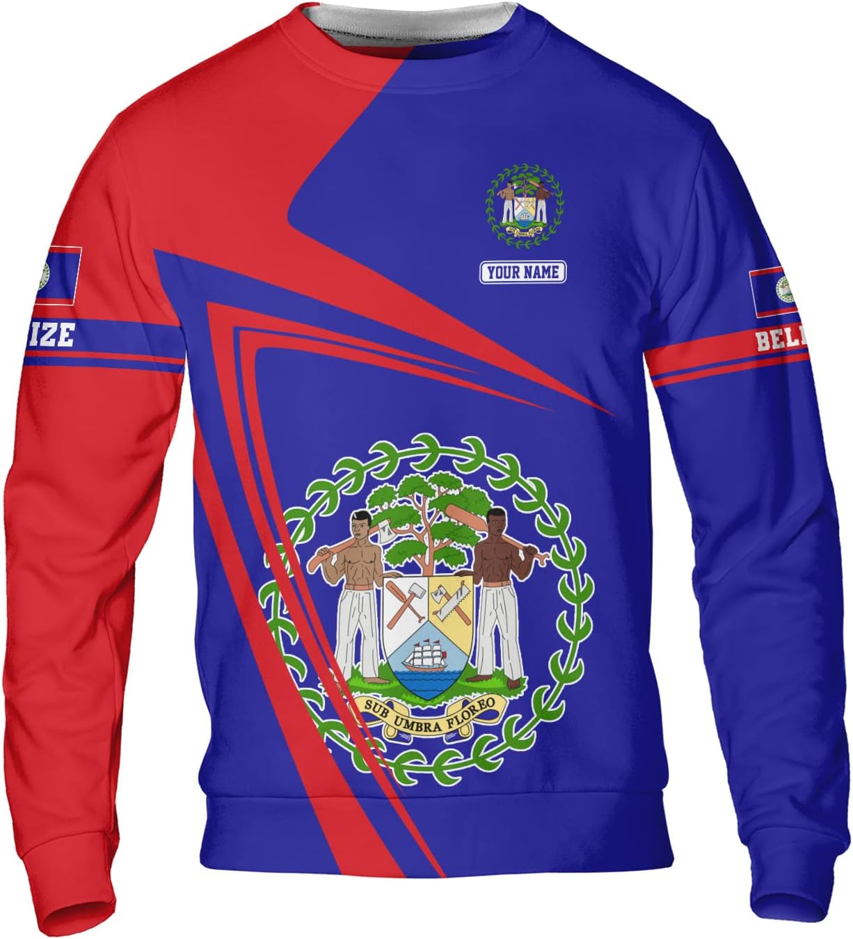 Personalized Belize Shirt for Men and Women, Coat of Arms of Belize Flag Flag Shirt, Belizean Country Flag Gift