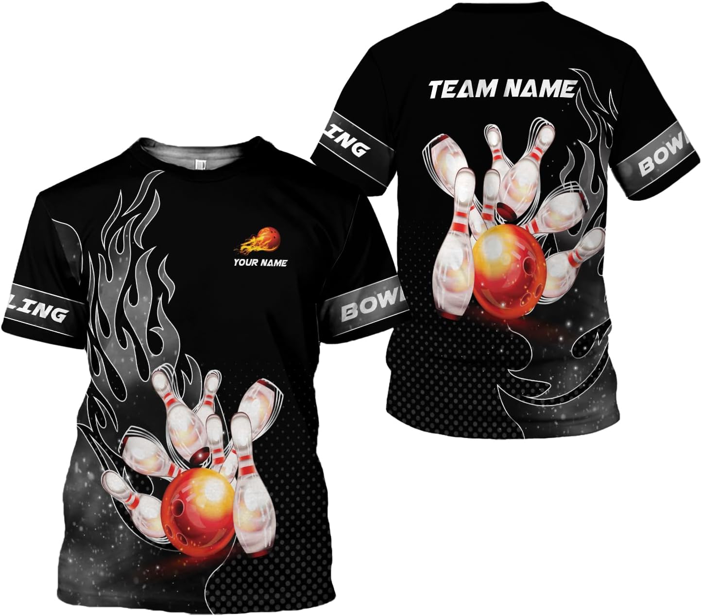 AOVL Custom Bowling Shirts for Men Bowling Shirts Bowling Shirts Unisex Bowling Jerseys for Men Custom Bowling Shirts for Men