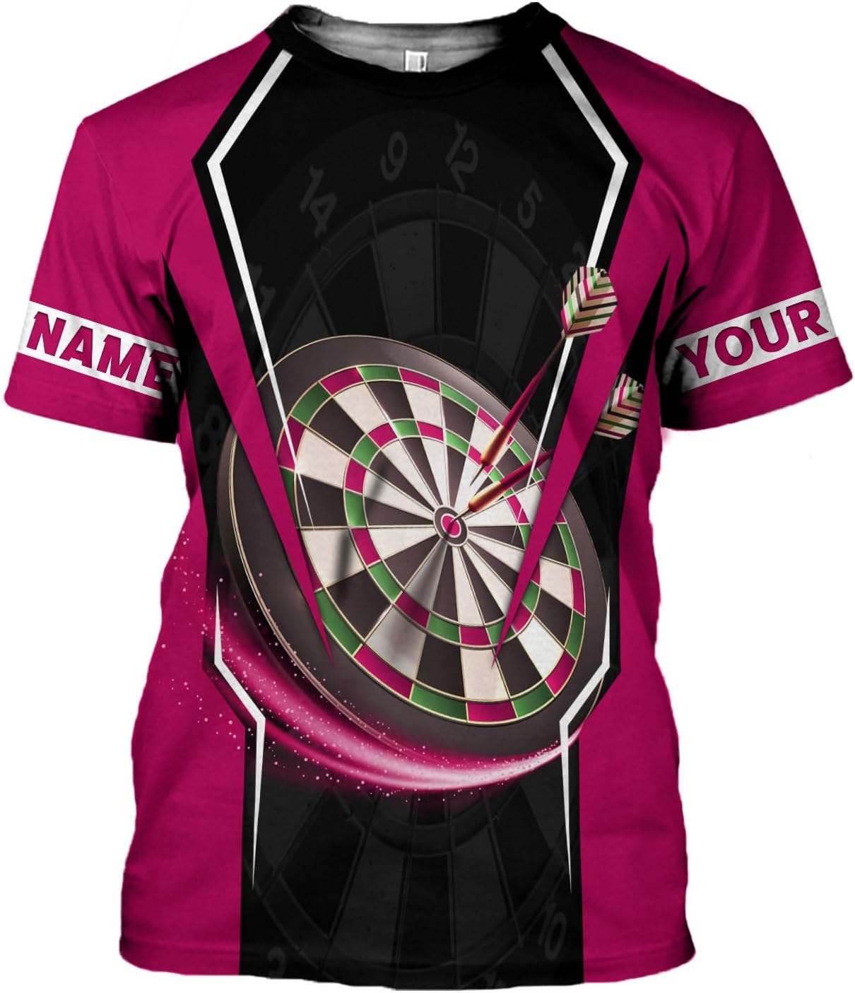 mostprints Personalized Dart Shirts, Darts Shirts for Men, Dart Jerseys for Teams, Dartboard Players Shirt Darts Board Gift