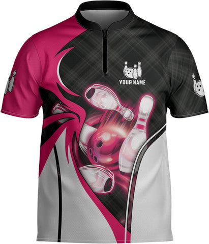 mostprints Personalized Bowling Jersey Gift 3D Custom Bowling Shirts for Team Name Bowl Bowler Shirt Unisex Cool Men Women
