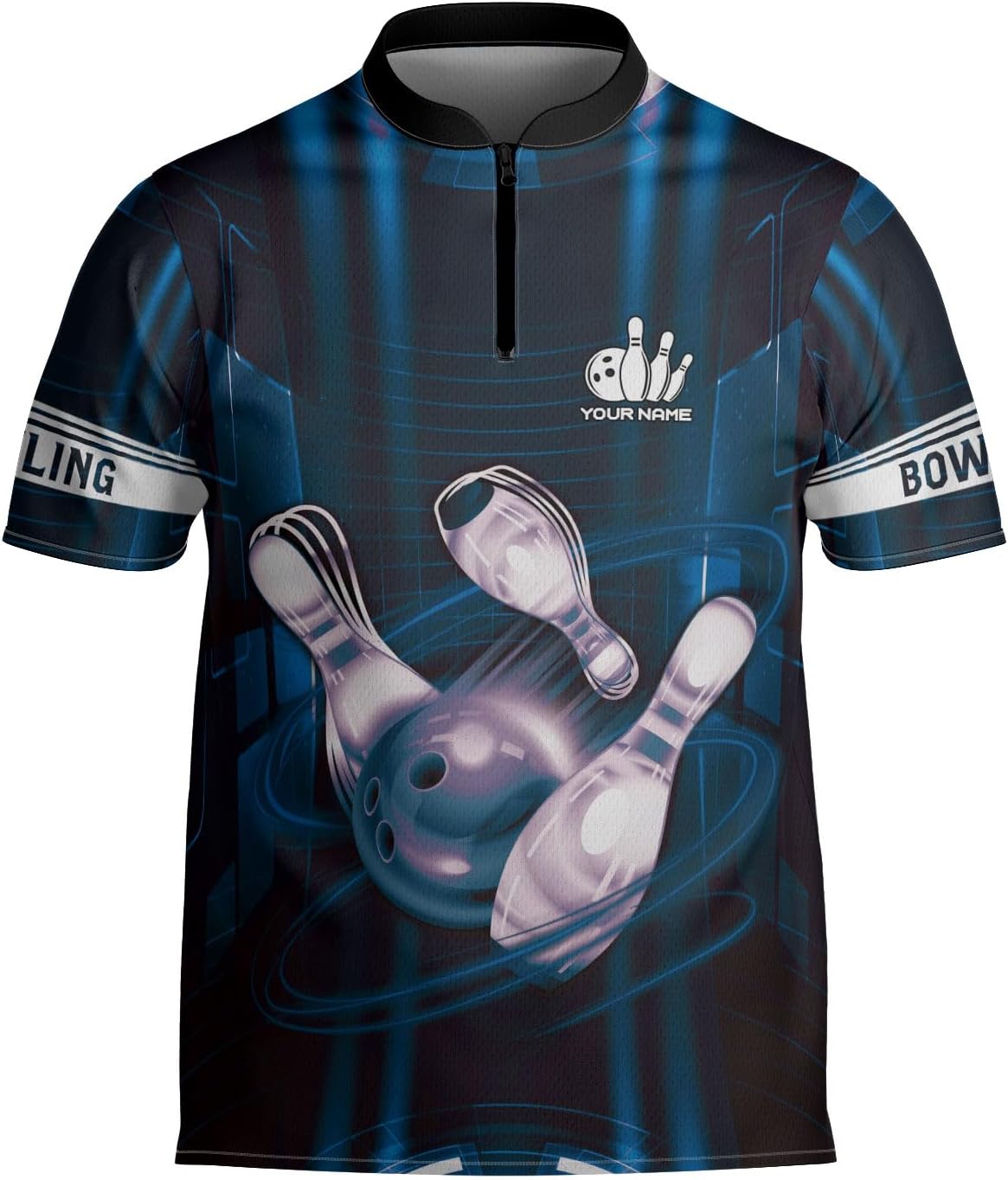 mostprints Personalized Bowling Jersey Gift 3D Custom Bowling Shirts for Team Name Bowl Bowler Shirt Unisex Cool Men Women