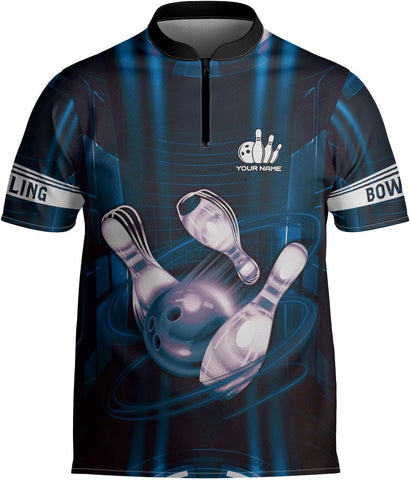 mostprints Personalized Bowling Jersey Gift 3D Custom Bowling Shirts for Team Name Bowl Bowler Shirt Unisex Cool Men Women