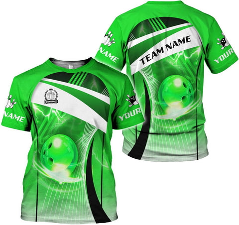 Rivelus Personalized Name Bowling Shirts for Men and Women 3D, Bowling Shirts for Team Bowling, Bowling Shirts Gift 4