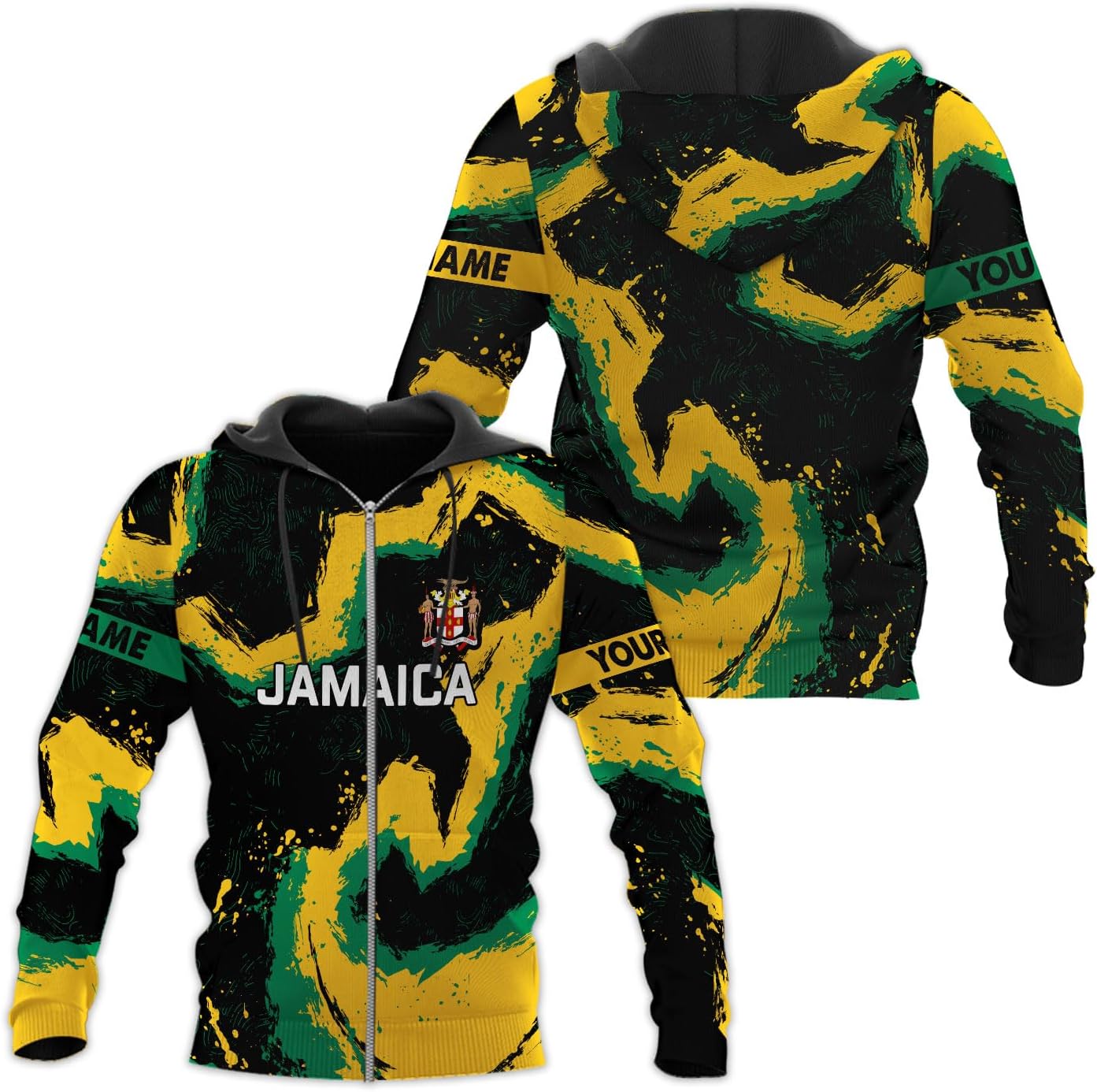 Personalized Jamaica Shirt Custom Jamaica Flag Lion Shirt for Men and Women, Jamaican Pride T-Shirt, Jamaica tshirt Jamaicana