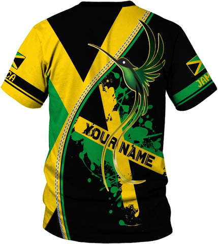 Suseaz Custom Jamaica Shirts for Women and Mens - Personalized Jamaica Flag Shirt Gift for Jamaica Men