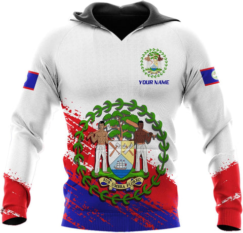 Personalized Belize Shirt for Men and Women, Coat of Arms of Belize Flag Flag Shirt, Belizean Country Flag Gift