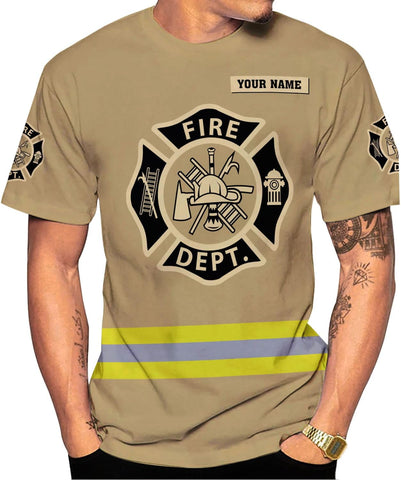 Custom Fire Department Shirts Fire Rescue Shirts for Men Fire Department Shirts for Women Fire Dept Shirt Fire Fighter Shirts