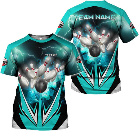 Rivelus Custom 3D Bowling Shirts Personalized for Men and Women - Unique Team Shirt & Gifts for Bowling Lovers