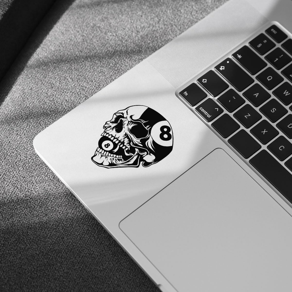 (3Pcs) Billiard Sticker, 8 Ball Skull Decals, Cool 8 Ball Decal, Pool Stickers and Decals, Billiards 8 Ball Black Sticker Bumper - Stickers for Laptop Water Bottle Phone Car Window Helmet 3 Inches