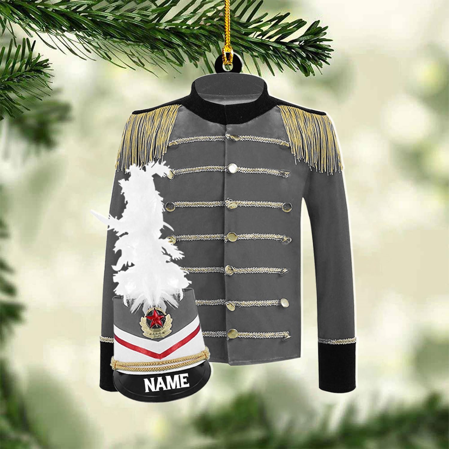 AOVL Custom Marching Band Ornament Music Ornament Marching Band Teacher Gifts Music Marching Band Gifts Band Director Gifts Music Ornament Marching Band Teacher Gifts Music (MB6)