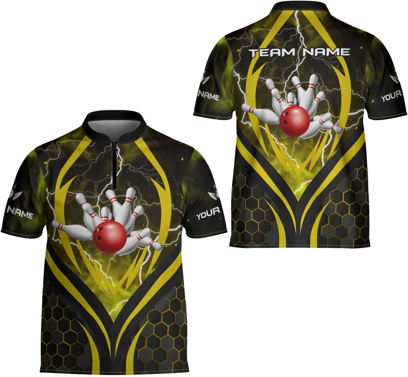 Ligthuy Personalized Name Bowling Jersey 3D, Custom Bowling Shirts for Team, Bowling Shirt Unisex for Men & Women4