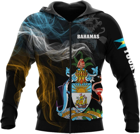 Personalized Bahamas Shirt 3D Custom Bahamas Flag Shirt for Men and Women Bahamas Pride Shirt