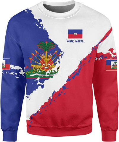 Vybonz Personalized Haiti Zip Hoodie - Men & Women Haitian Pride Coat Of Arms Hoodie