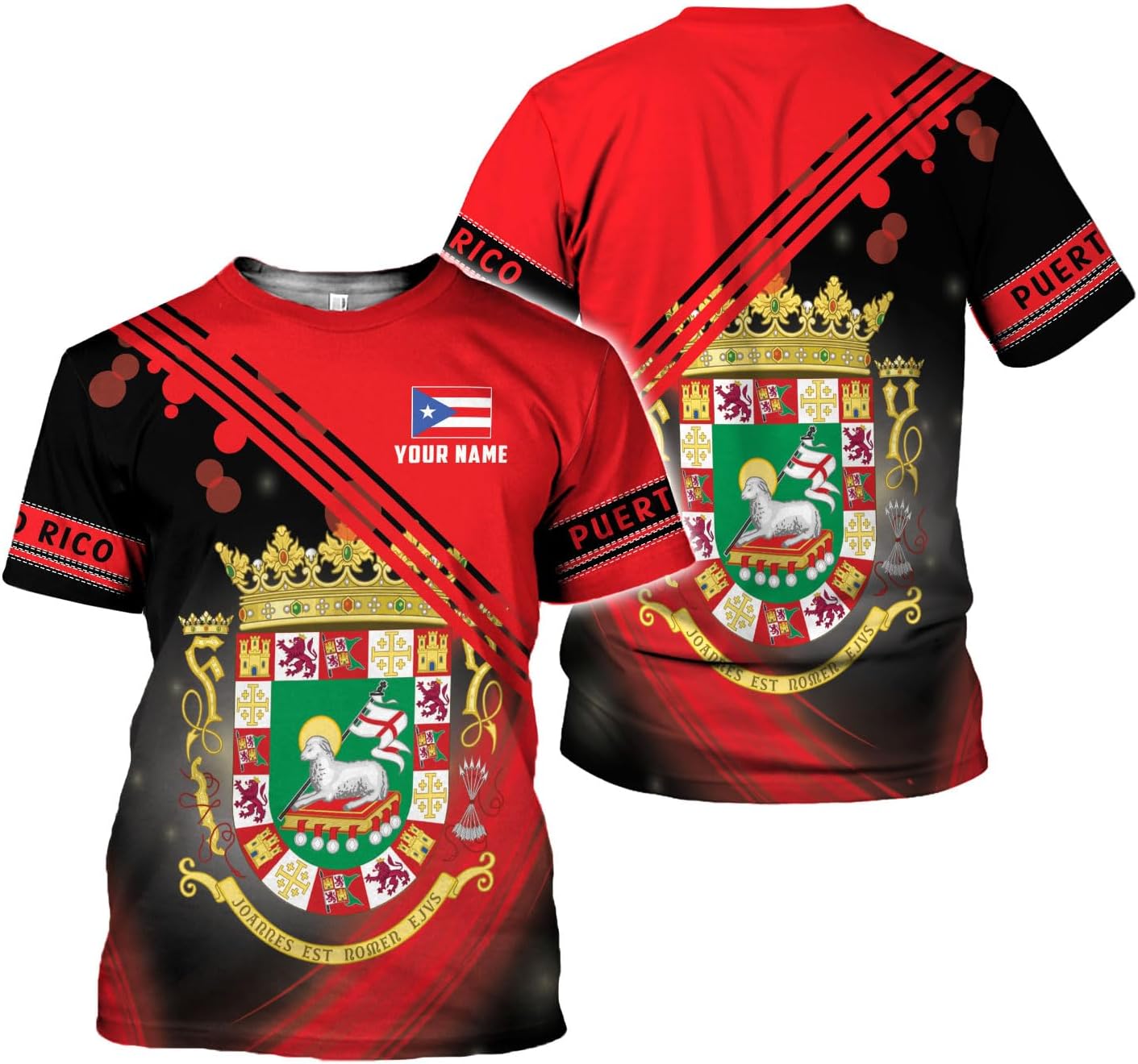 Mostefy Personalized Name Puerto Rico Shirt, Customized Puerto Rico Shirts for Men and Women, Puerto Rico Flag T-Shirt3