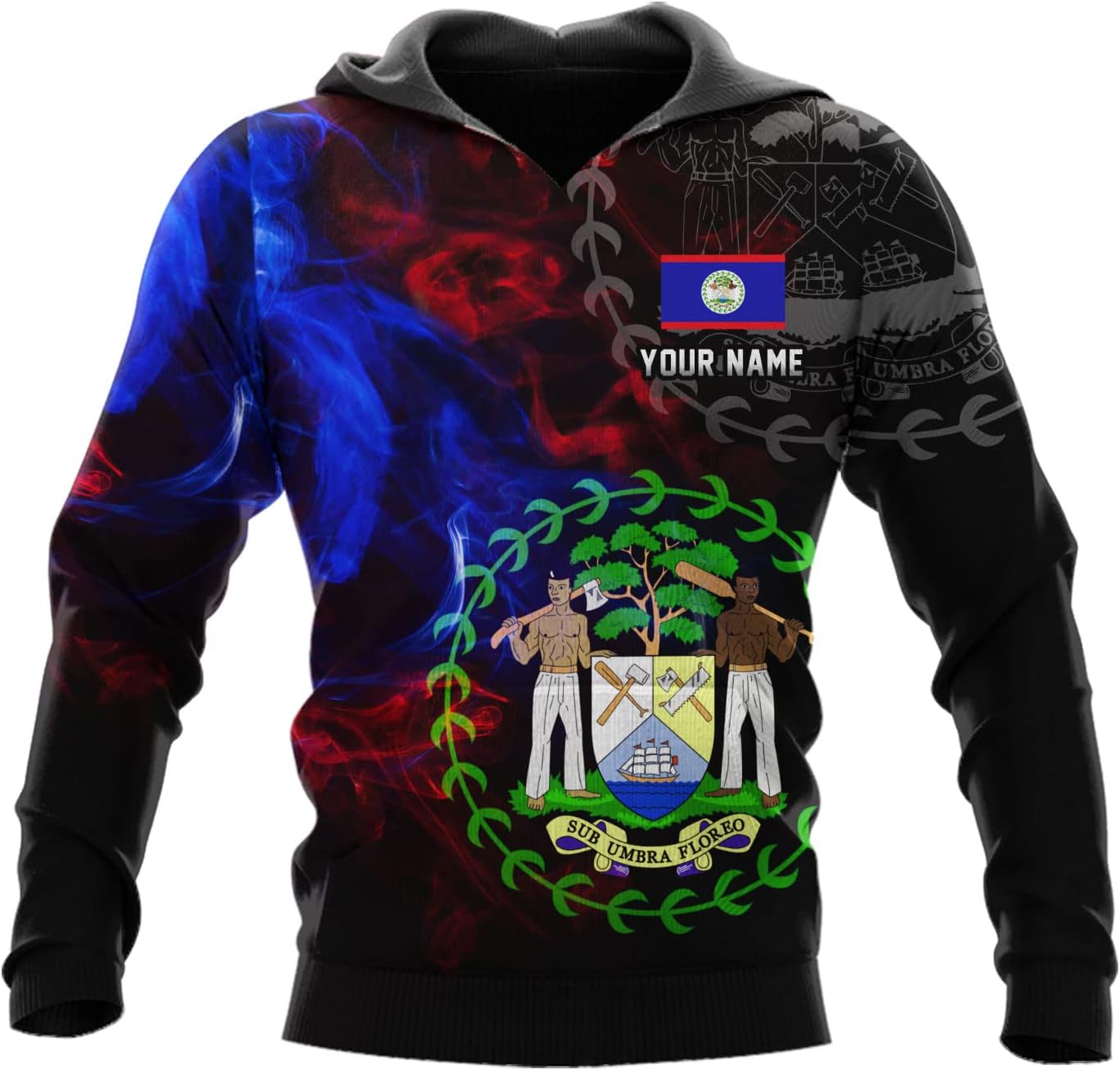 Personalized Belize Shirt for Men and Women, Coat of Arms of Belize Flag Flag Shirt, Belizean Country Flag Gift