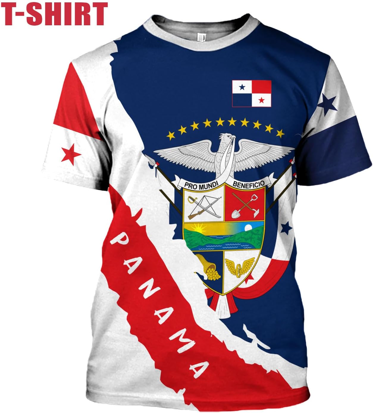 Mostprints Personalized Panama Shirt 3D, Panama Camisa Shirt, Panamanian Flag Pride Shirts Panama Hombres Camisa Men Women