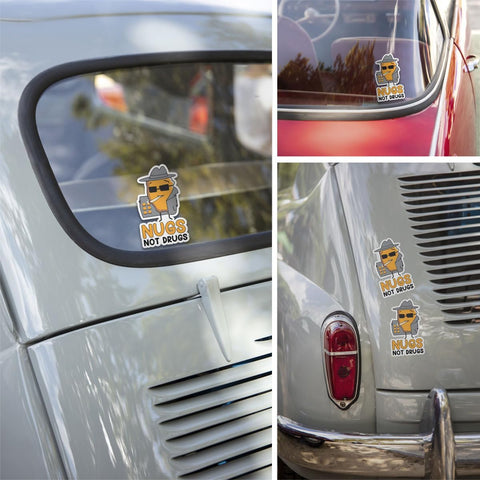 3 Pcs Nugs not Drugs Sticker, Funny Nugs Not Drugs Chicken Nugget Dealer Stickers Chicken Nuggets Sticker Nugs not Drugs Bumper Decal, nug not Drugs Stickers for Laptop Bottle Phone Car Helmet 3"x3"