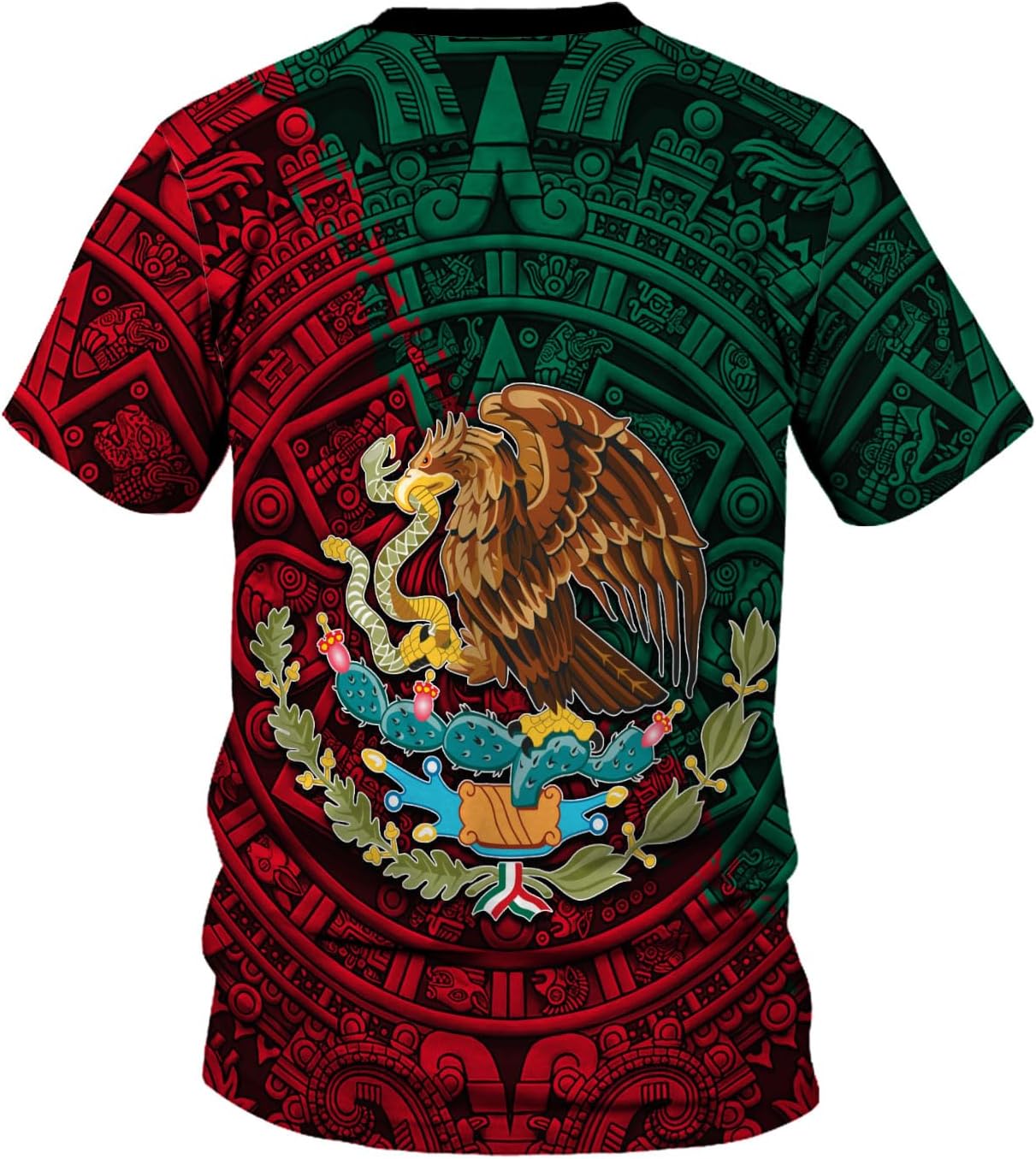 RoyalBro Personalized Mexico Shirt, Camisas de Mexico Customized Mexican Shirts Mexican Flag Mexico 3D Shirt for Men Women