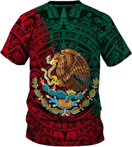 RoyalBro Personalized Mexico Shirt, Camisas de Mexico Customized Mexican Shirts Mexican Flag Mexico 3D Shirt for Men Women