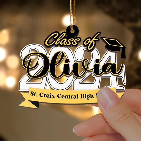 AOVL Graduation Ornament, Graduation Ornaments Class of 2023, Graduation Cap and Scroll Xmas Gift, Graduation Christmas Xmas Tree Ornaments, Gifts for Graduate, School Ornaments (HGRA20)