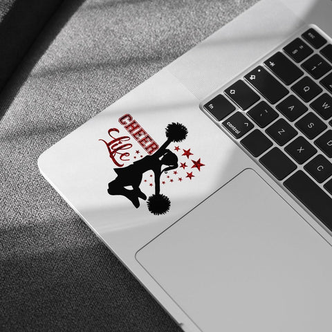 (3Pcs) Cheer Life Cheerleader Decal Vinyl Sticker, Cheerleading Stickers, Cheer Stickers, Cheerleader Decorations, Cheerleader Jump Sticker- Stickers For Laptop Water Bottle Phone Car Window Helmet 3"