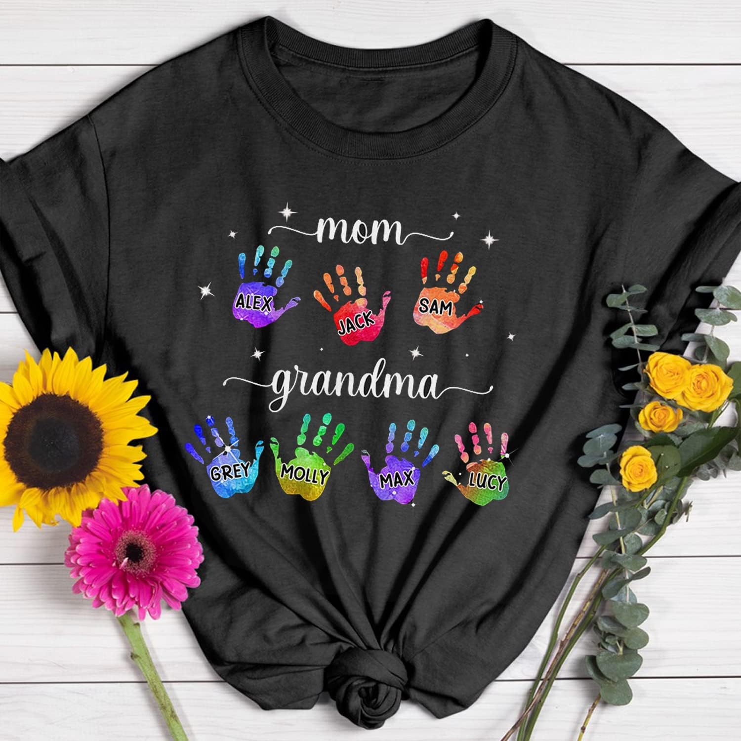 Personalized Mother's Day Tee, Mom and Grandma Belong to Kids, Grandkids Names Shirt for Nana Mimi Mom Grandma Mamaw