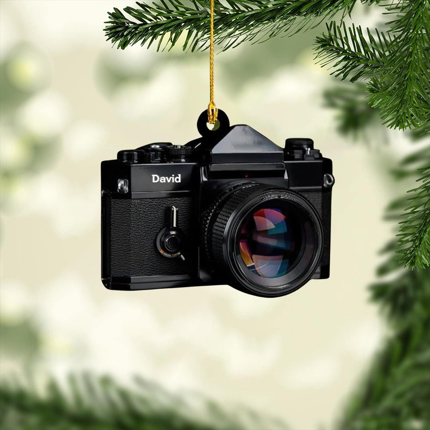 Royal Fight Personalized Camera Ornament Camera Xmas Ornament Gift 2023 Photography Christmas Ornaments ift for New Photographer Ornament Camera Gifts Camera Lover Gifts (Camera 12)