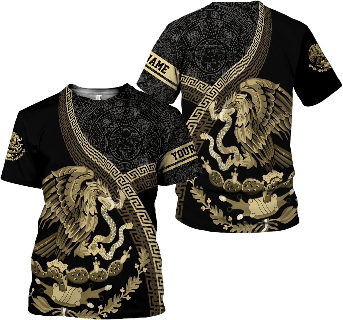 Mostprints Personalized Name Mexican Shirts for Men, Customized Mexico Shirts for Men, Mexico Shirts for Women Mexico Shirt