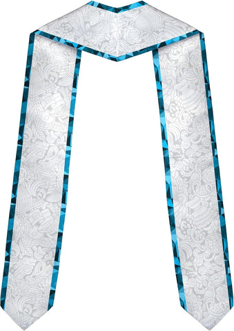 Pretyprints Honduran Graduation Sash, Custom Honduran American Flag Graduation Sash 2025, Honduras Graduation Stole